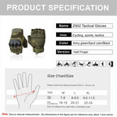 Taktische Halbfingerhandschuhe für Outdoor-Fitness, Camping, Klettern, Radfahren, Jagen, Wandern, Schießen – Militärhandschuhe für Herren